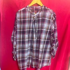 Tunic Plaid Botton down